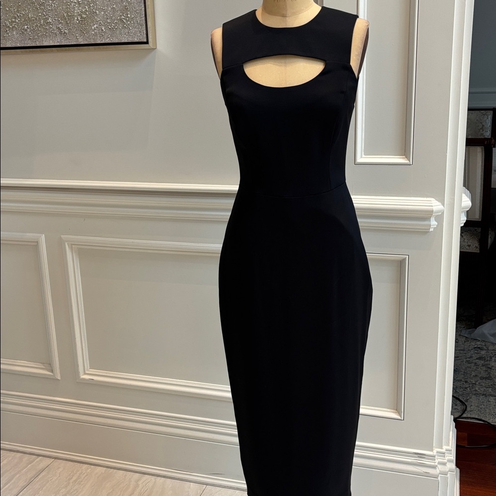 Rebecca Minkoff Black midi dress NWT
